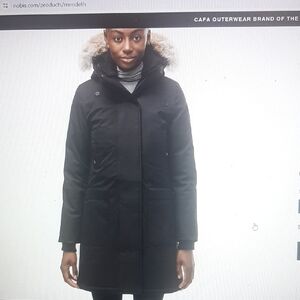 Nobis Women's Black Parka Coat